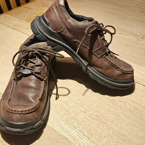 Clarks Gore-Tex XCR Oxford Brown Leather Shoes Mens Size 9M 36450 Waterproof